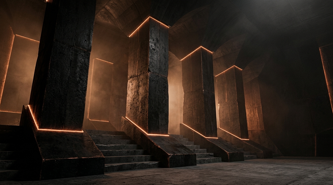 Process Architectural Pillars Background